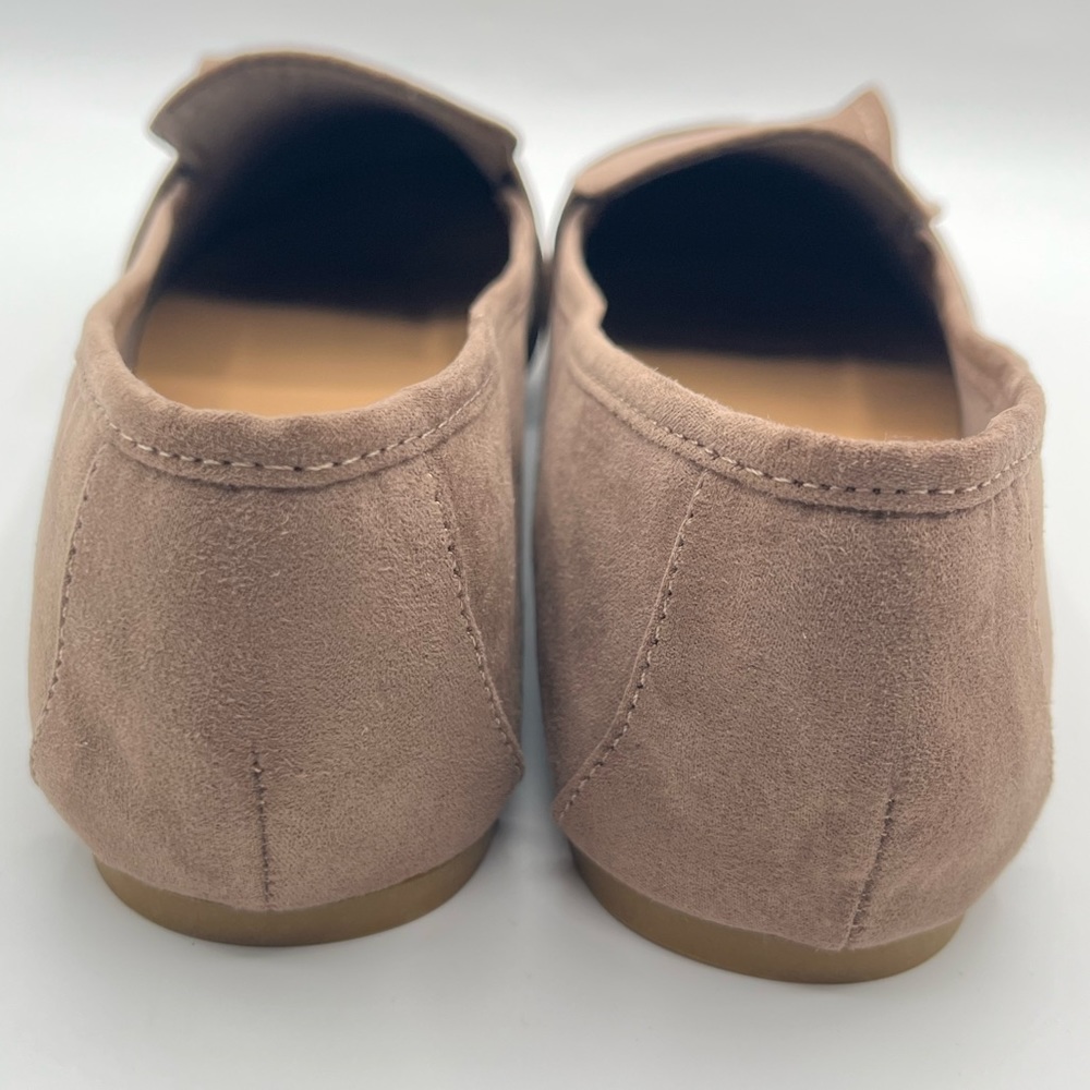 Journee Collection Womens Carrie Flat with Vegan Suede and Buckle Detail - Picture 5 of 8